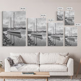 Sailboat Reflection, Harbor Calm, Nautical Scene, Canvas Print, Coastal Wall Art, Beach House Decor, Ocean Photography, Bathroom Art
