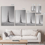 Rock Spire, Desert Sculpture, Abstract Form, Canvas Print, Surreal Landscape Art, Minimalist Wall Decor, Earthy Modern Home Accent