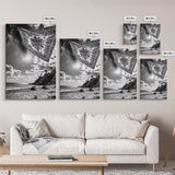 Sunlit Beach, Boho Tapestry, Relaxed Seaside, Canvas Print, Tropical Wall Art, Vacation Home Decor, Modern Boho Vibes, Beach House Wall Decor