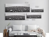 Rock Hill, Stone Texture, Natural Abstract, Canvas Print, Minimalist Wall Art, Monochrome Decor, Modern Entryway Art, Hallway Print