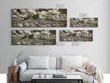 Desert Plateau, Cloudscape Drama, Western Landscape, Large Wall Art, Canvas Print, Rustic Home Decor, Minimalist Nature Art, Office Wall Decor