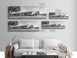 Spanish Ranch, Desert Landscape, Tranquil Home, Canvas Print, Southwestern Wall Art, Neutral Tones, Living Room Decor, Rustic Home Style