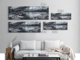 Stormy River Valley, Dramatic Landscape Art, Nature Wall Decor, Framed Canvas Print, Rustic Cabin Decor, Autumn Living Room Artwork