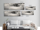 Remote Island Escape, Tranquil Shore, Ocean Oasis, Nature Seclusion, Framed Canvas Print, Coastal Wall Art, Bathroom Decor, Tropical Style