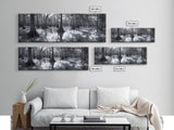 Swamp Roots, Cypress Trees, Flooded Forest, Framed Canvas Print, southern nature art, rustic lodge wall decor, moody woodland photography