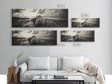 Seaside Canvas Bags, Coastal Travel Vibes, Rustic Ocean Decor, Neutral Wall Art, Framed Canvas Print, Bedroom Beach Art