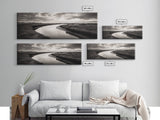 Serene River, Marsh Landscape, Calm Waters, Tranquil Nature, Framed Canvas Print, Minimalist Decor, Entryway Art, Fall Home Vibes