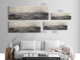 Windy Field, Dust Storm, Desert Mist, Dystopian Vibes, Canvas Print, Fall Office Wall Art, Moody Landscape Photography, Earth Tones