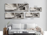 Ancient Cliff Dwelling, Desert Horizon, Southwest Landscape, Canvas Print, Neutral Earth Tones, Rustic Decor, Entryway Wall Art, Western Vibes