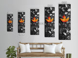 Maple Leaf Focus, Autumn Ground, Fall Vibes, Canvas Print, Nature Photography, Minimalist Art, Entryway Wall Decor, Earth Tone Aesthetic