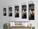 Floating Log, Woodland Print, Nature Photography, Rustic Home Decor, Canvas Print, Cabin Wall Art, Minimalist Lake House Style