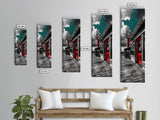 Wild West, Red Door, Desert Town, Saloon Art, Framed Canvas Print, Cowboy Wall Art, Western Decor, Rustic Bar Style, Americana Vibes