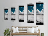 Volleyball Court, Sky Clouds, Summer Game, Framed Canvas Print, Sports Room Wall Art, Minimalist Athletic Decor, Outdoor Lifestyle Art