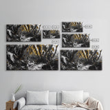 Kelp Forest, Coastal Jungle, Tidal Path, Ocean Shadows – Framed Canvas Print, Moody Marine Wall Art, Bathroom Decor, Natural Ocean Tones