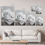 Matterhorn Majesty, Iconic Summit, Black and White Mountain, Canvas Print, Office Wall Art, Minimalist Photography, Modern Decor