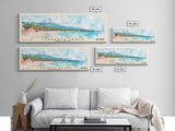 Cabarete Beach, Dominican Republic Watercolor Print, Vacation Gift, Dominican Republic Wall Art, Beach Painting, Beach Decor, Large Wall Art, Wood Frame Art