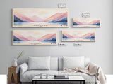 Caldera, Chile Watercolor Print, Vacation Gift, Chile Wall Art, Beach Painting, Beach Decor, Large Wall Art, Wood Frame Art