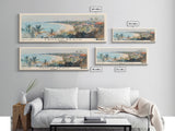 Canggu Beach, Indonesia Watercolor Print, Vacation Gift, Indonesia Wall Art, Beach Painting, Beach Decor, Large Wall Art, Wood Frame Art