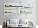 Cayo Levantado, Dominican Republic Watercolor Print, Vacation Gift, Dominican Republic Wall Art, Beach Painting, Beach Decor, Large Wall Art, Wood Frame Art