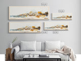 Cozumel, Mexico Watercolor Print, Vacation Gift, Mexico Wall Art, Beach Painting, Beach Decor, Large Wall Art, Wood Frame Art