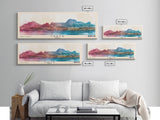 Crete, Greece Watercolor Beach Print, Vacation Gift, Greece Wall Art, Beach Painting, Beach Decor, Beach Painting