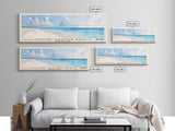 Cruise Center Beach, Turks and Caicos Watercolor Print, Vacation Gift, Turks and Caicos Wall Art, Beach Painting, Beach Decor, Large Wall Art, Wood Frame Art