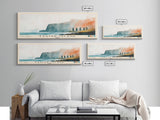 Easter Island, Chile Watercolor Beach Print, Vacation Gift, Chile Wall Art, Beach Painting, Beach Decor, Beach Painting
