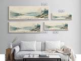 Flores Island, Portugal Watercolor Beach Print, Vacation Gift, Portugal Wall Art, Framed Canvas Print, Framed Beach Painting