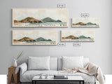 Genovesa Island, Ecuador Watercolor Beach Print, Vacation Gift, Ecuador Wall Art, Framed Canvas Print, Framed Beach Painting