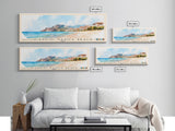 Giardini naxos beach, Italy Watercolor Beach Print, Vacation Gift, Italy Wall Art, Beach Painting, Beach Decor, Beach Painting