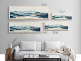 Honshu, Japan Watercolor Print, Vacation Gift, Japan Wall Art, Beach Painting, Beach Decor, Large Wall Art, Wood Frame Art
