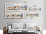 Hydra, Greece Watercolor Print, Vacation Gift, Greece Wall Art, Vacation Wall Art, Vacatation Memories, Beach Decor, Beach Or Lakehouse Art