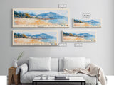 Lo So Shing Beach, Hong Kong Watercolor Beach Print, Vacation Gift, Hong Kong Wall Art, Framed Canvas Print, Framed Beach Painting