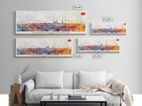 Kahramanmaras Turkey Panoramic Travel Poster, Framed Canvas Print or Metal Wall Art, Travel Art, Home Decor, Panoramic Painting, Midcentury Art