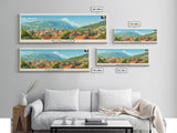 Bijeljina Bosnia Panoramic Travel Poster, Framed Canvas Print or Metal Wall Art, Travel Art, Home Decor, Panoramic Painting, Midcentury Art