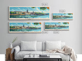 Borås Sweden Travel Art, City Art, Framed Canvas Print or Metal Wall Art, Europe Travel Poster, Panoramic Wall Art, Extra Wide Wall Art