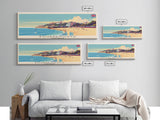 Bournemouth United Kingdom Wall Art, Panoramic Travel Poster, Panoramic Framed Canvas Print, City Wall Art, Wall Hanging Home Decor, Travel Art