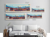Braila Romania Travel Art, City Art, Framed Canvas Print or Metal Wall Art, Europe Travel Poster, Panoramic Wall Art, Extra Wide Wall Art