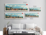 Bursa Turkey Travel Print Wall Art, Panoramic City Art, Travel Art, Wall Decor, Vacation Gift, Framed Canvas Print Or Metal Art
