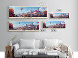Bytom Poland Panoramic Travel Poster, Framed Canvas Print or Metal Wall Art, Travel Art, Home Decor, Panoramic Painting, Midcentury Art