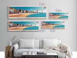 Haarlemmermeer Netherlands Panoramic Travel Poster, Framed Canvas Print or Metal Wall Art, Travel Art, Home Decor, Panoramic Painting, Midcentury Art