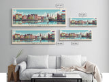 Kaliningrad Russia Travel Print Wall Art, Panoramic City Art, Travel Art, Wall Decor, Vacation Gift, Framed Canvas Print Or Metal Art