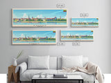 Kaunas Lithuania Travel Print Wall Art, Panoramic City Art, Travel Art, Wall Decor, Vacation Gift, Framed Canvas Print Or Metal Art