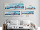Kemerovo Russia Travel Print Wall Art, Panoramic City Art, Travel Art, Wall Decor, Vacation Gift, Framed Canvas Print Or Metal Art