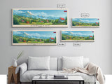Korolyov Russia Wall Art, Panoramic Travel Poster, Panoramic Framed Canvas Print, City Wall Art, Wall Hanging Home Decor, Travel Art
