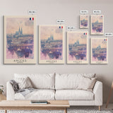 Enchanting Angers Cathedral View, Framed Canvas Print, Ideal for Bedroom Art, Travel Poster, Home Decoration, Boho Wall Art
