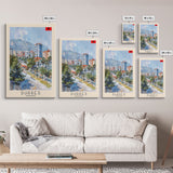 Durres, Albania Coastal Framed Canvas Print. Beautiful Wall Art for Living Room or Bedroom, Charming Travel Poster Art.
