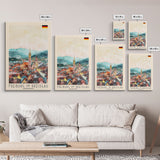 Freiburg, Germany Travel Poster Art, Framed Canvas Print for Living Room or Bedroom, Scenic Wall Art, Perfect Home Decoration