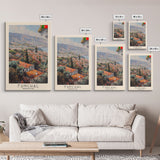 Funchal, Portugal Travel Poster Art, Framed Canvas Print for Living Room or Bedroom, Scenic Wall Art, Home Decoration