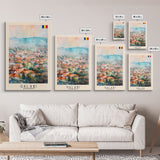 Galati, Romania Travel Poster Art, Framed Canvas Print for Living Room or Bedroom, Scenic Wall Art, Perfect Home Decoration